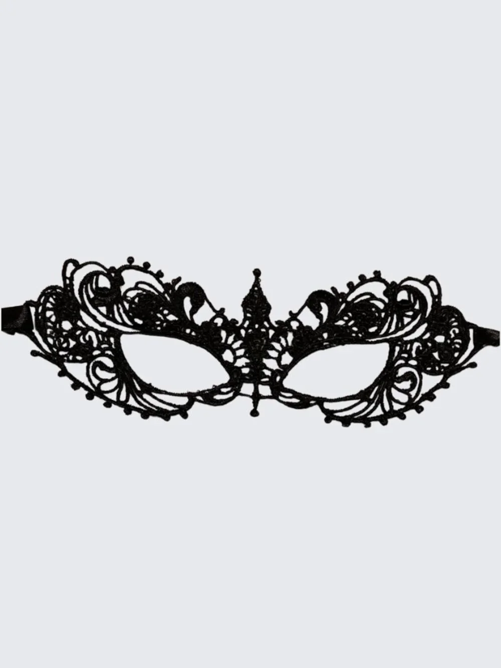 Cindeer 6 Pcs Masquerade Mask Set Black Gold Lace Tie